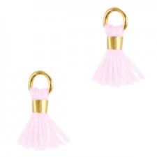 Mini Quaste Ibiza Style 0.7cm Gold-country pink